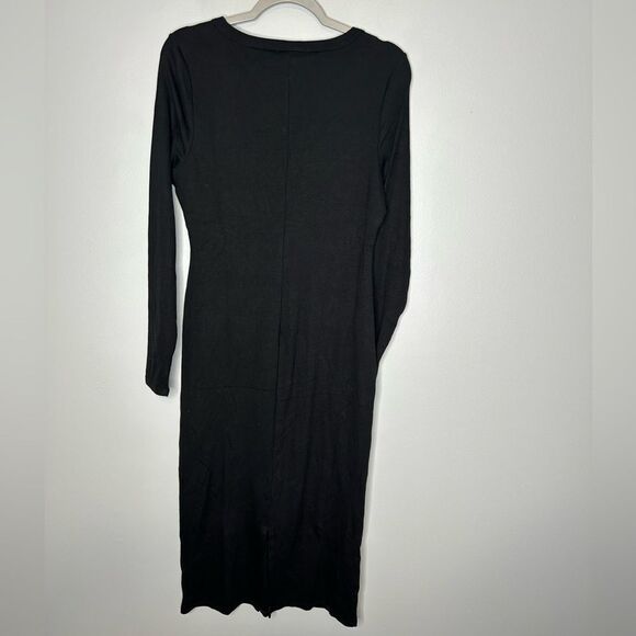 Marine Layer Lexi Rib Long Sleeve Midi Dress - Picture 6 of 7